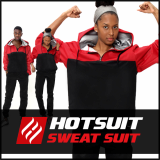 -Hotsuit G2 Black Red- Sauna Suits-Sweat Suit